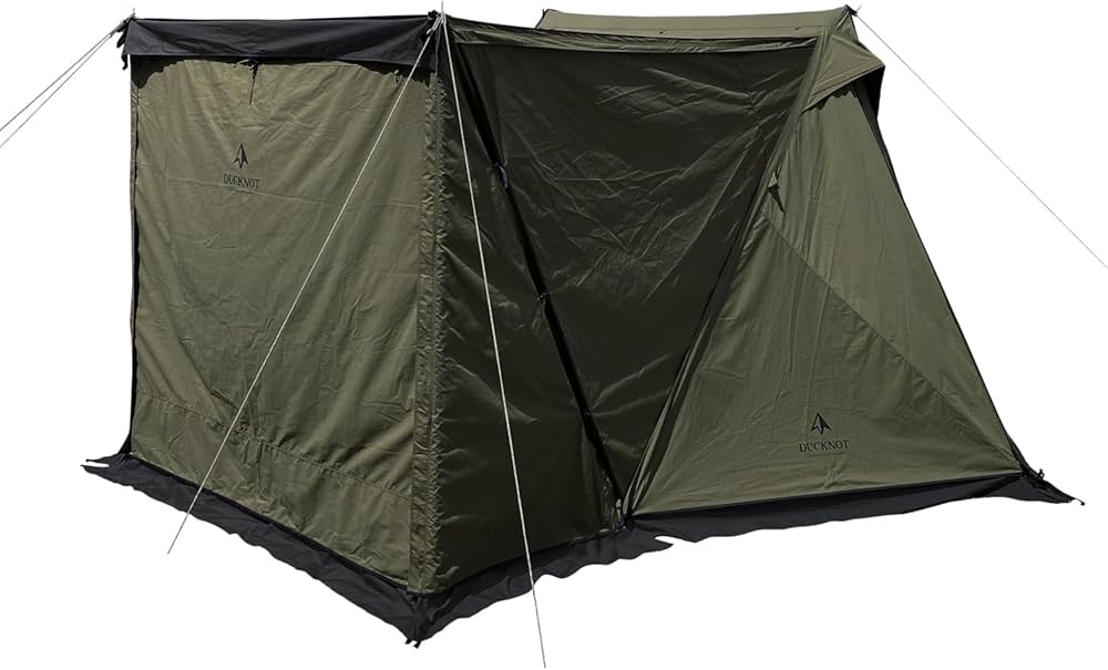 Amazon.co.jp: DUCKNOT ハンティングヘキサ T/C SW テント 2～3人用 前
