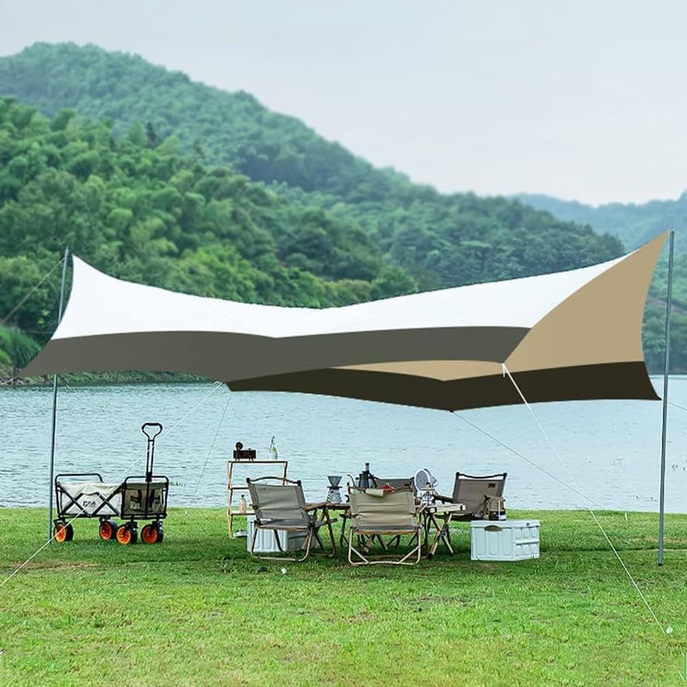 Amazon | テント タープテント タープ 簡単 大型 4-6人 大人数で使える