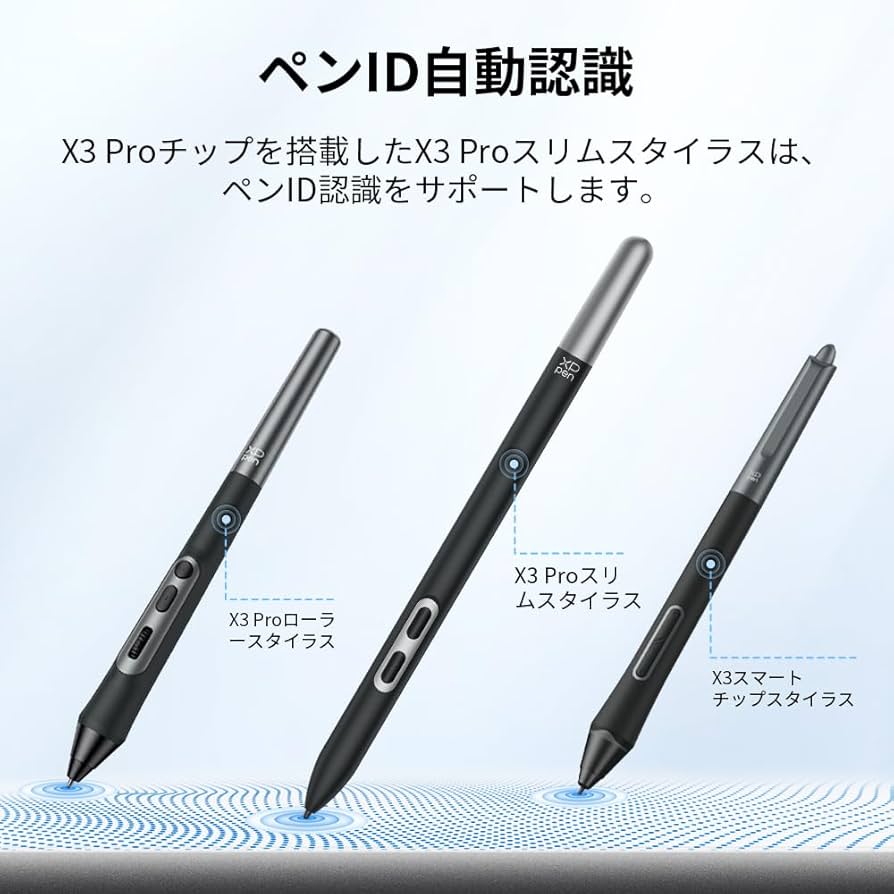 Amazon.co.jp: XPPen X3 Proスリムペン バッテリーフリー 替え芯収納