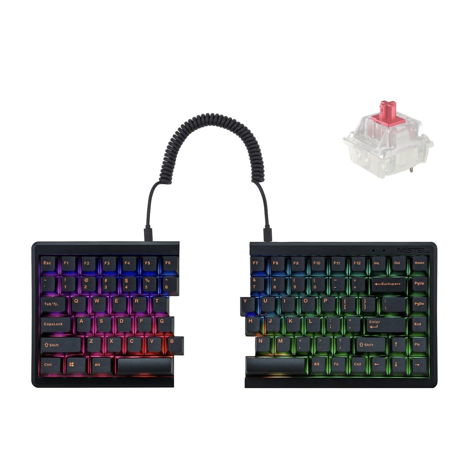 Amazon.co.jp: BAROCCOMiSTEL MD770 RGB (英語配列/静音赤軸) 分離型