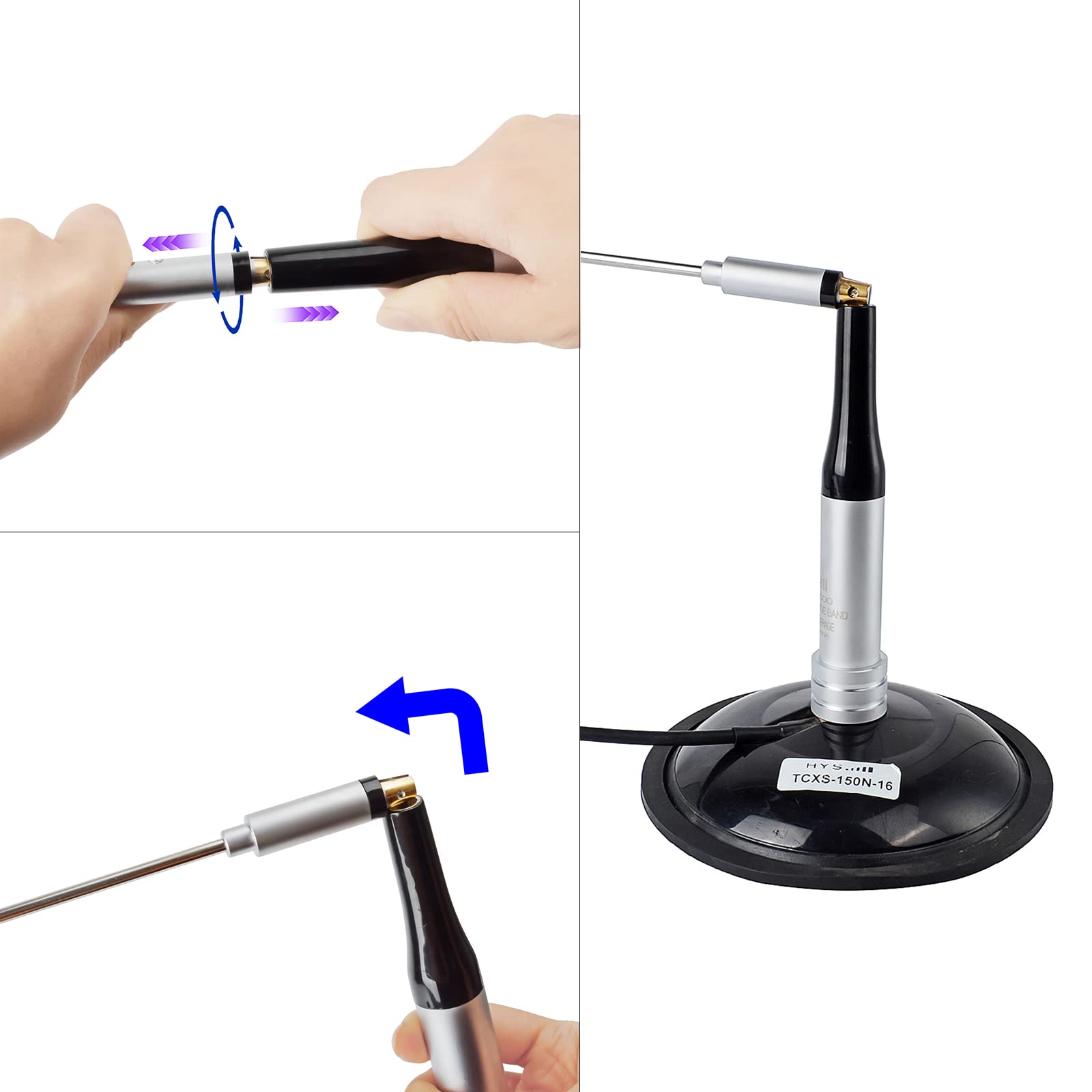 Amazon | HYS 144/430MHz デュアルバンド 無線アンテナ モービル