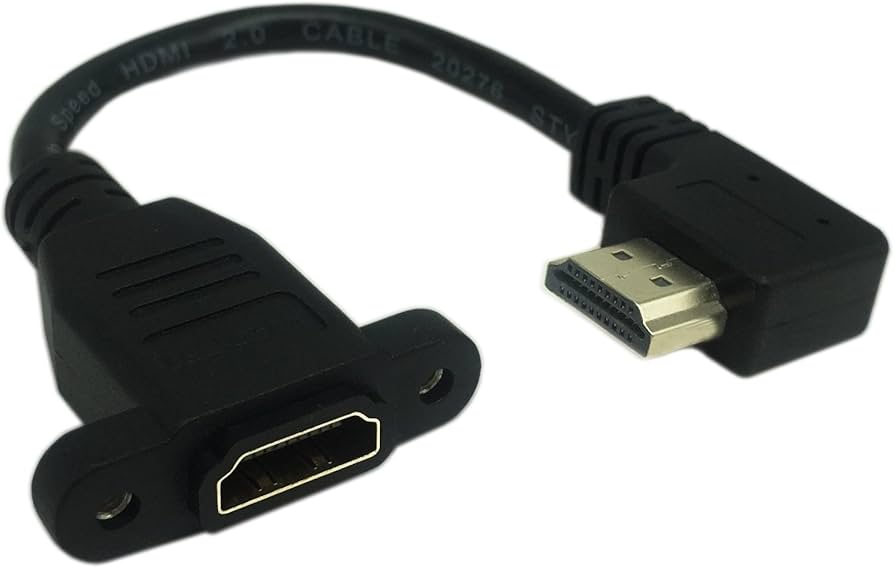 Amazon.com: CERRXIAN 15cm 6inch High Speed HDMI 2.0 Right Angle