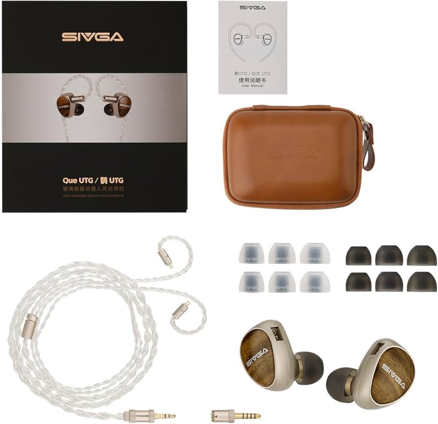 Amazon.com: SIVGA QUE-UTG Flat Glass Dynamic Diaphragm Earphone