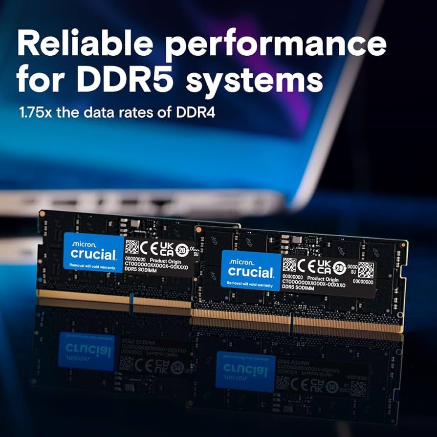 Amazon.co.jp: crucial 32GB Kit(2x16GB)DDR5-5600 SODIMM CL46(16Gbit