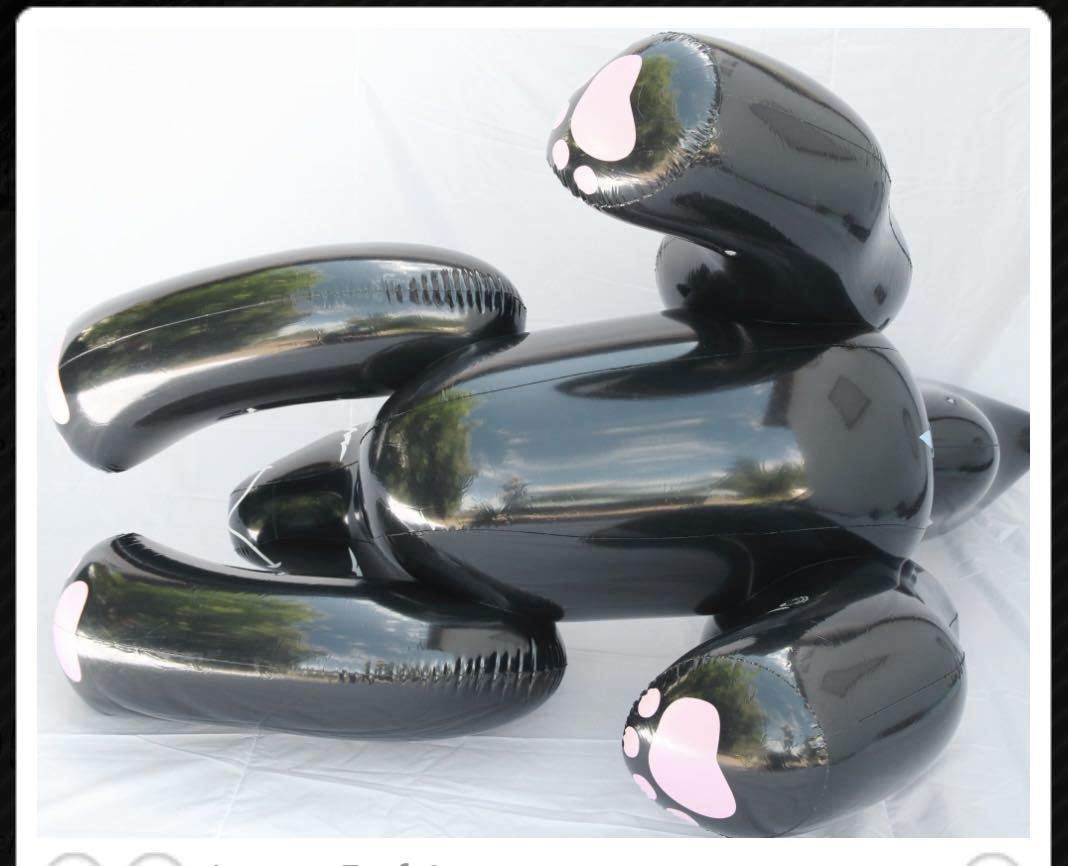 Amazon | ブラック スカンク ツヤあり フロート 空気ビニール風船 浮き