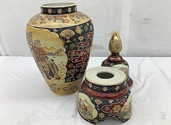 Amazon.co.jp: レア 超大型 薩摩焼 沈降壺 高さ約130cm 花瓶 古中国