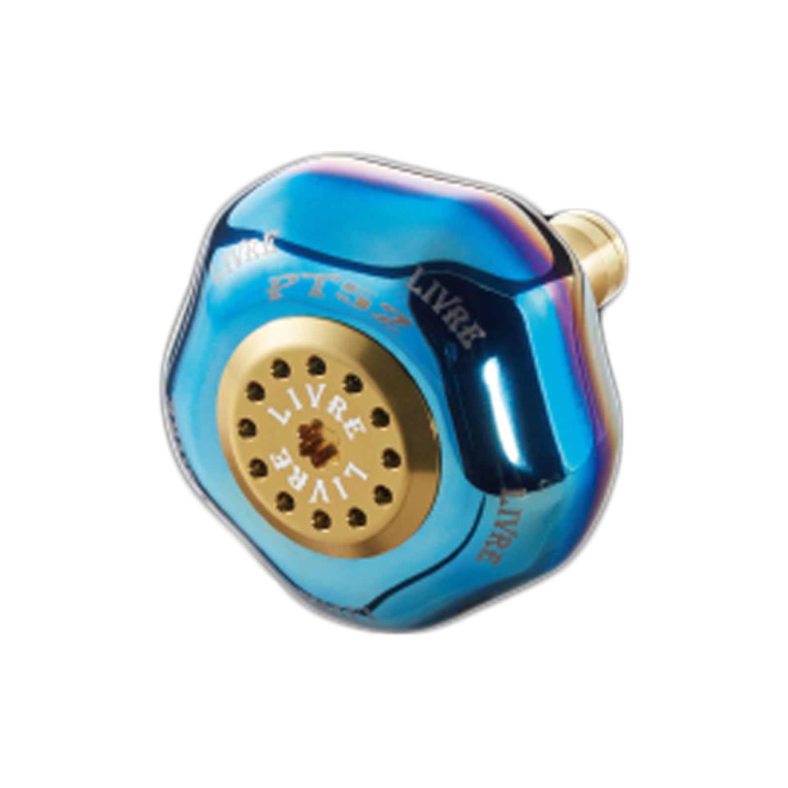 LIVRE PT52 スピニングリールノブ シマノB用 ブラウン&チタン リブレ