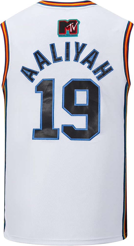 Amazon.com : Afuby Aaliyah Jerseys 19 Bricklayers Rock N Jock 90s