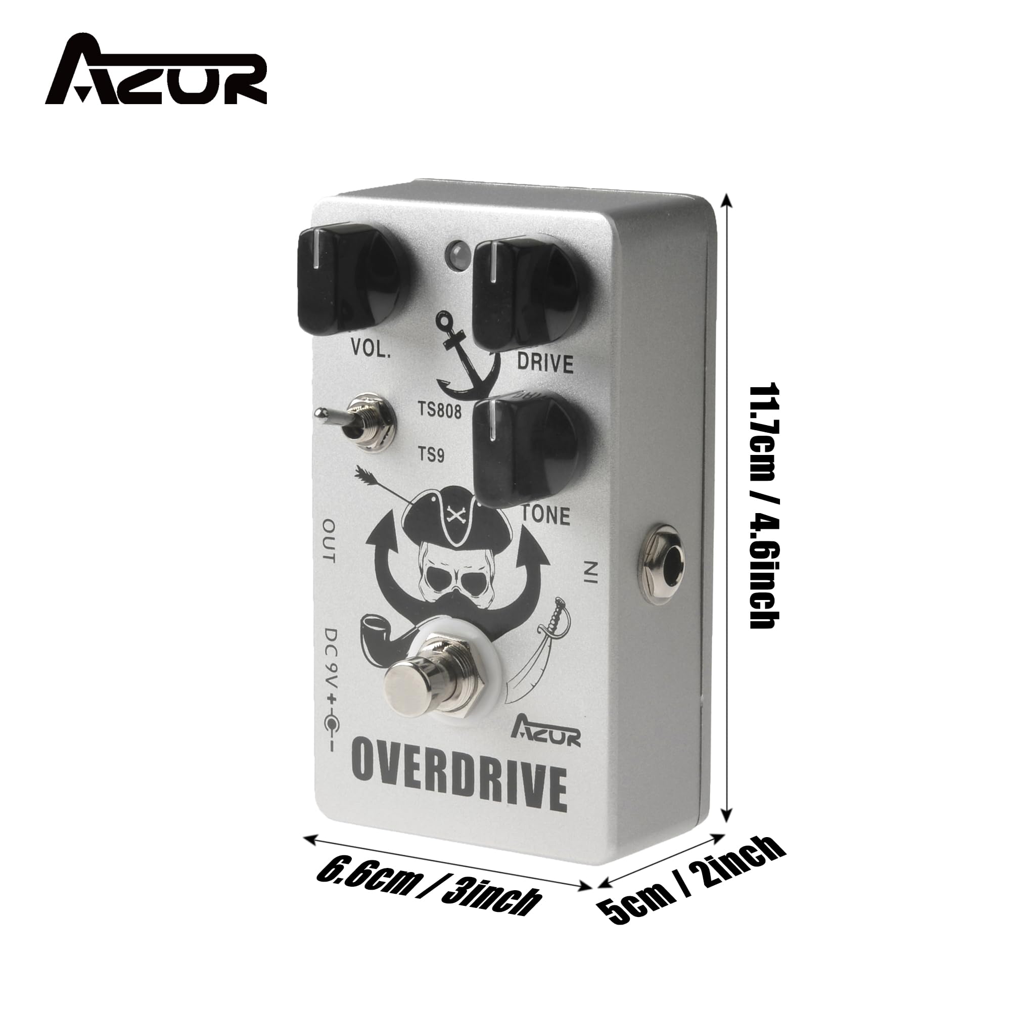 Amazon.com: AZOR Overdrive Guitar Pedal Vintage Overdrive Effects