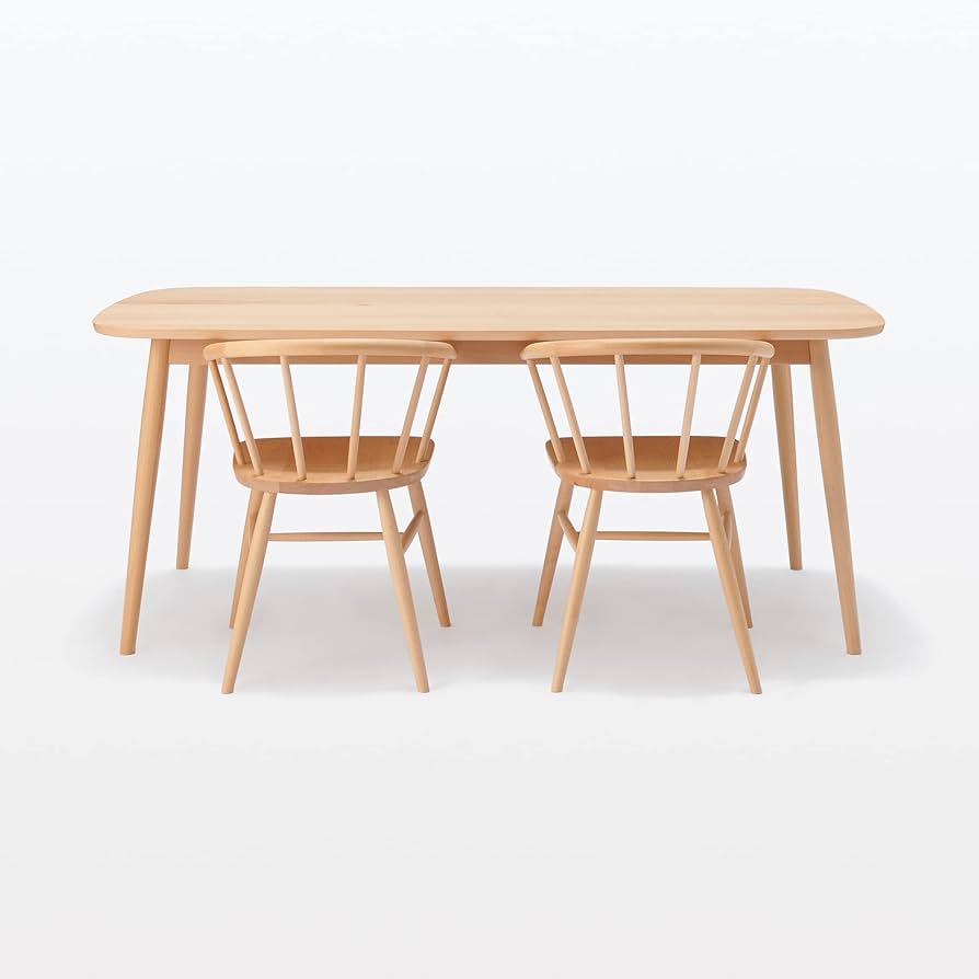 Amazon.co.jp: MUJI 無印良品 ブナ材テーブル 幅180×奥行85×高さ72cm