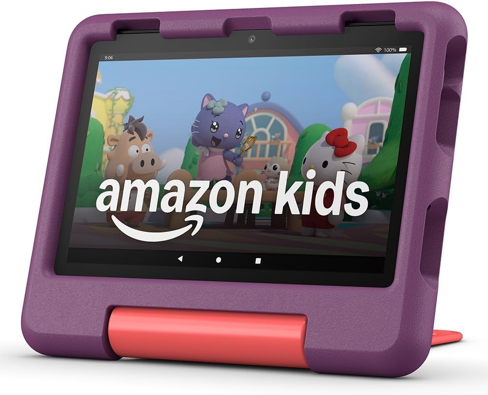 Amazon Fire HD 8 Kids tablet (newest gen), ages 3–7 | 3 GB memory