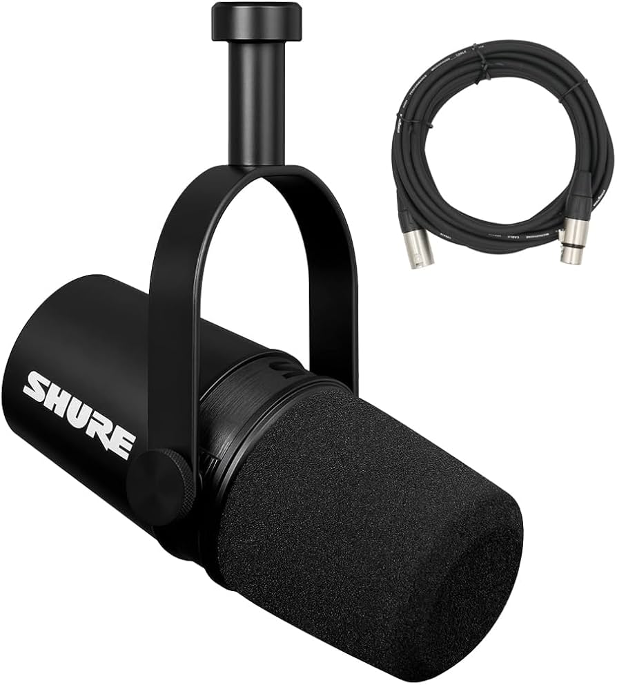 Amazon.co.jp: Shure MV7X XLR ポッドキャストマイク XLRケーブル付き