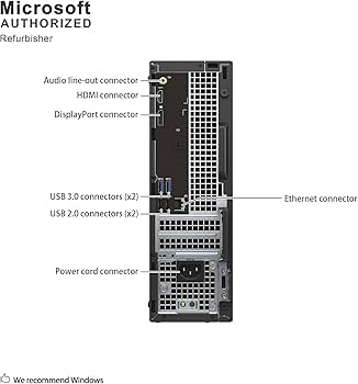 Amazon.com: Dell Optiplex 3040 SFF Business Desktop PC, Core i3