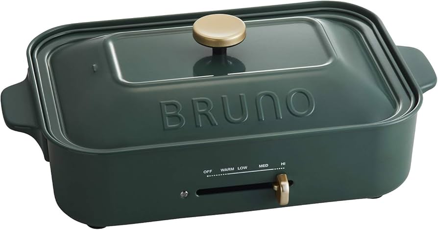 Amazon | bruno コンパクトホットプレート [ カクタスグリーン / 本体