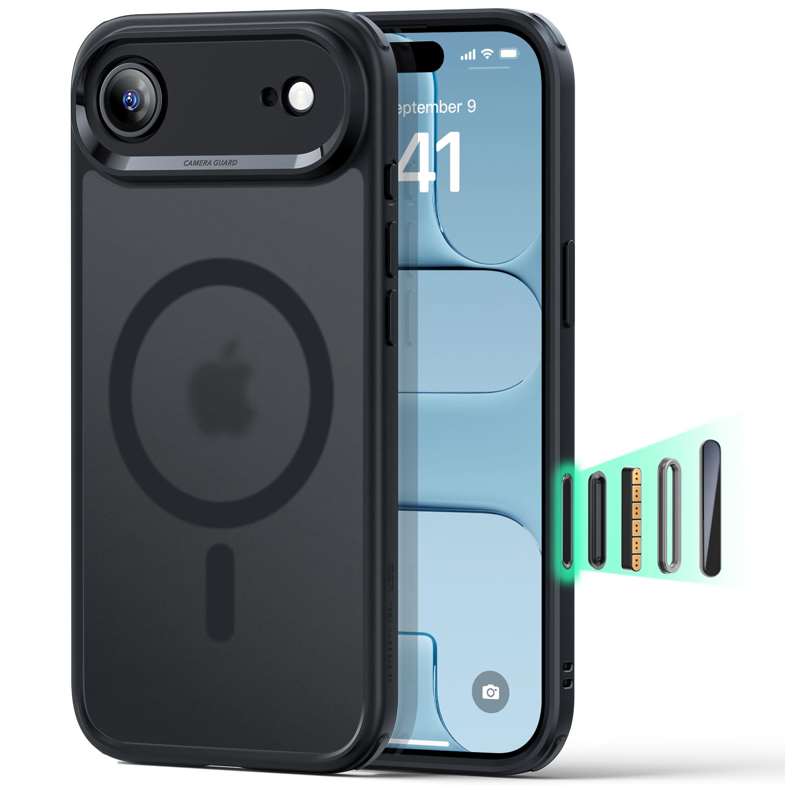 Amazon.co.jp: 【3倍米軍MIL規格・MagSafe対応】ESR iPhone Air ケース