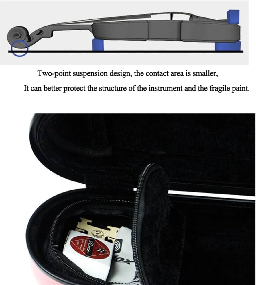 Amazon.co.jp: 4/4湿度計付きフルサイズバイオリンケース、バイオリン