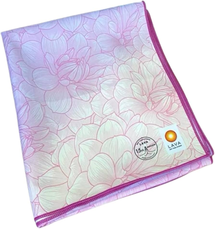 Amazon.co.jp: LAVA 15周年記念ヨガラグ ピンク ヨガマット ヨガタオル