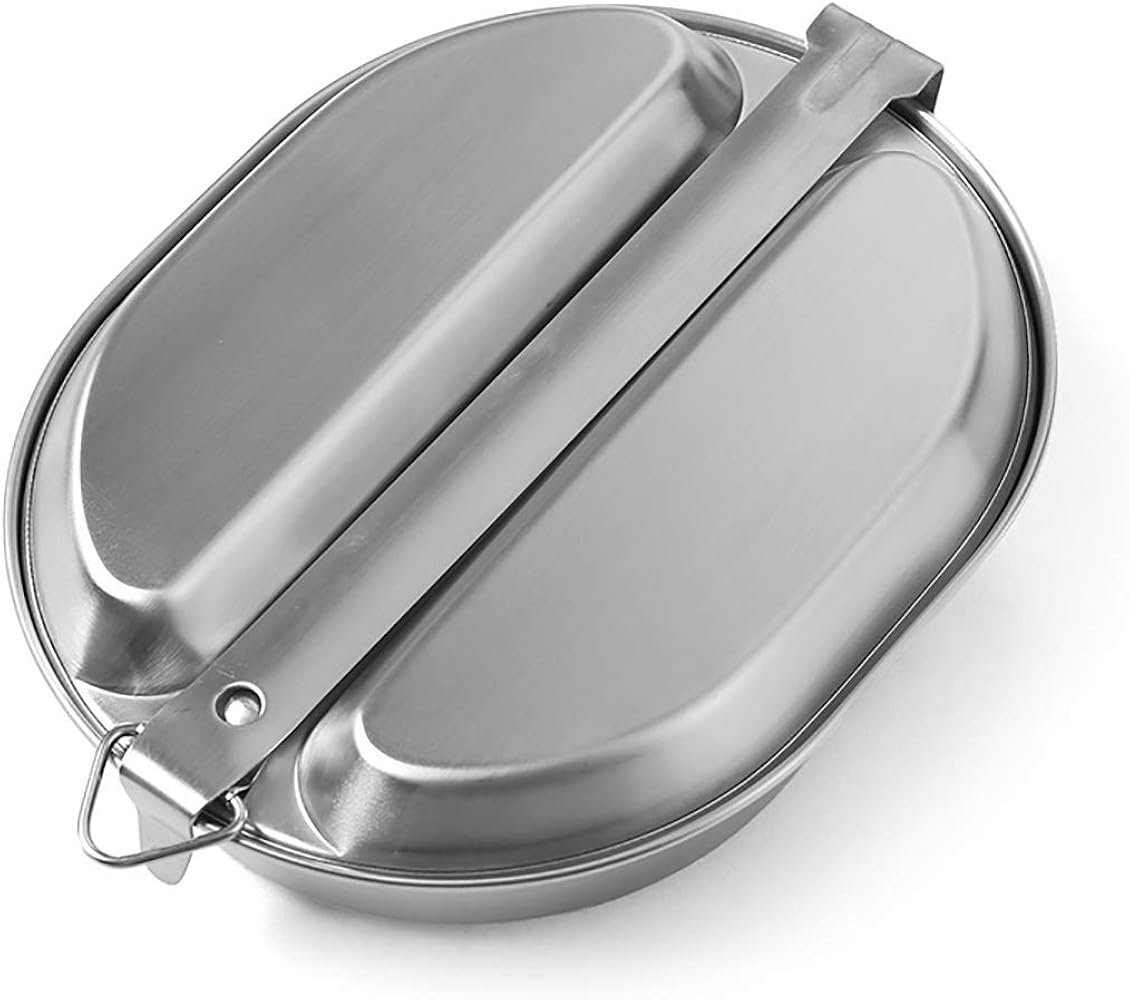 Amazon.co.jp: 忠実復刻 米軍 メスキットパン(ワンサイズ SILVER