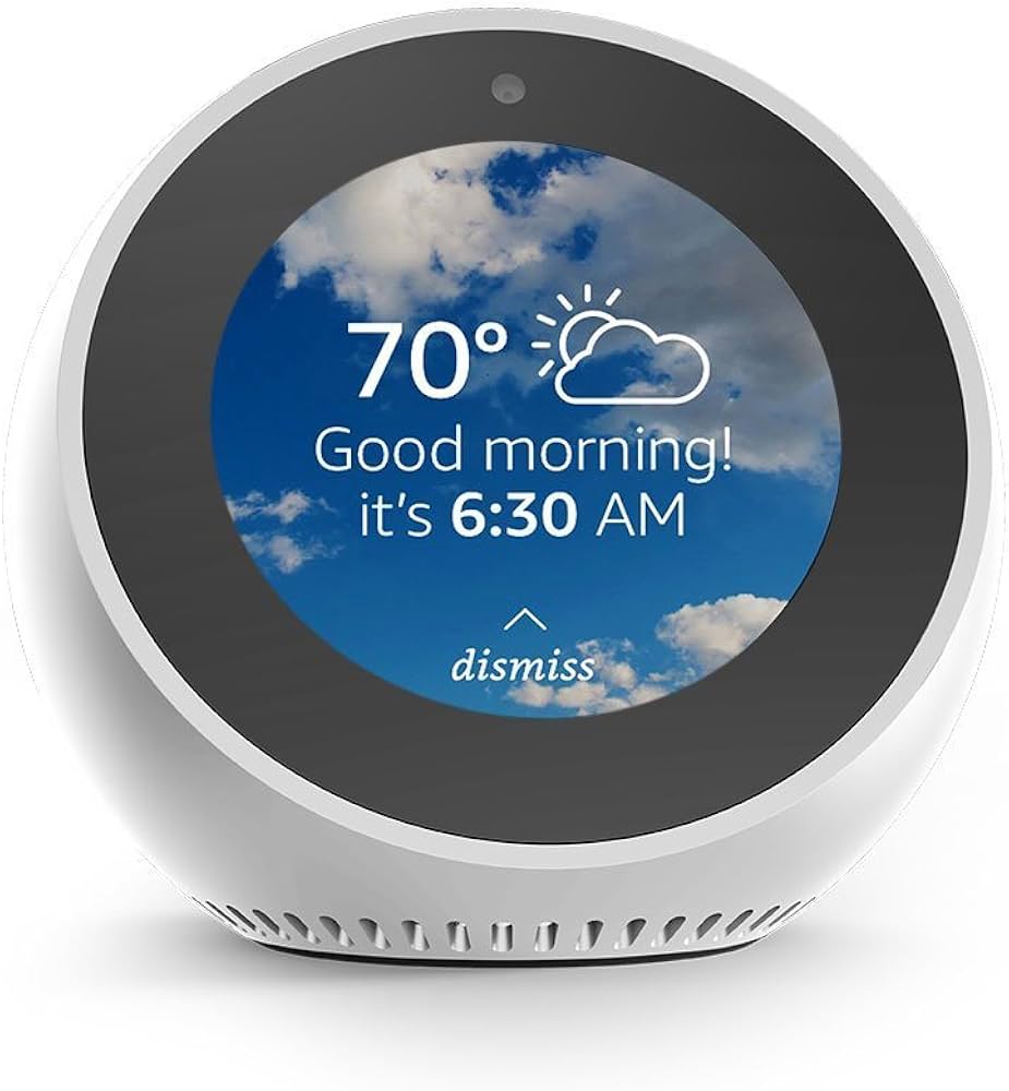 Amazon.com: Certified Refurbished Echo Spot - White : Amazon