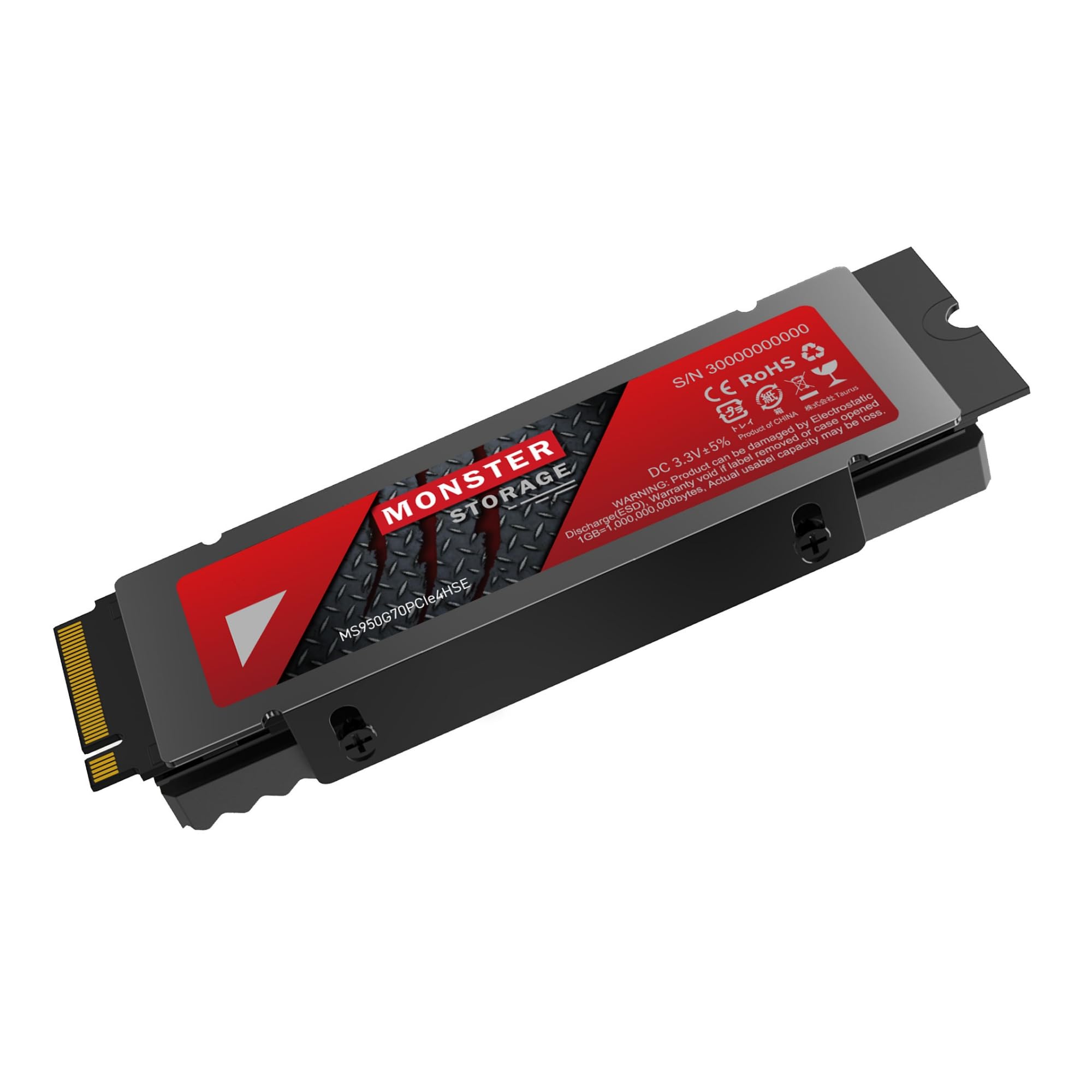 Amazon | Monster Storage SSD 1TB NVMe PCIe Gen4×4 PS5確認済み 最大