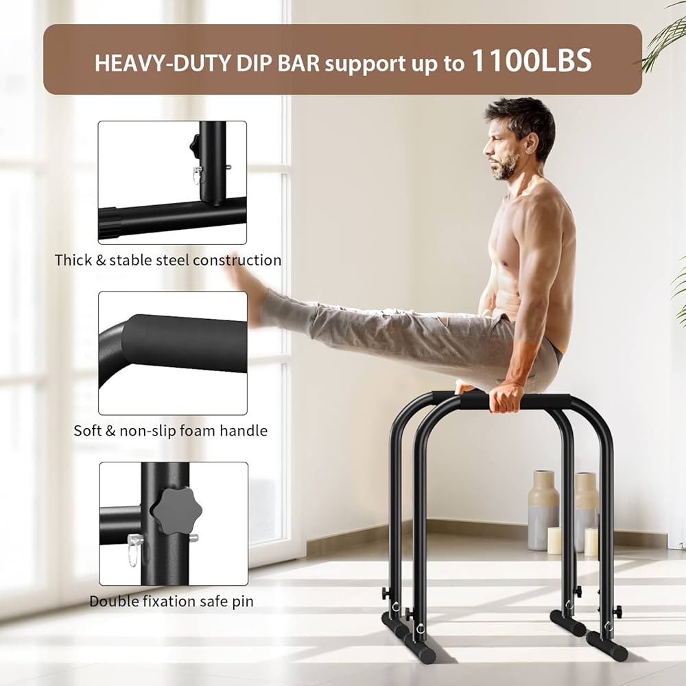 Amazon.co.jp: ディップバー、調節可能なディップスタンドステーション