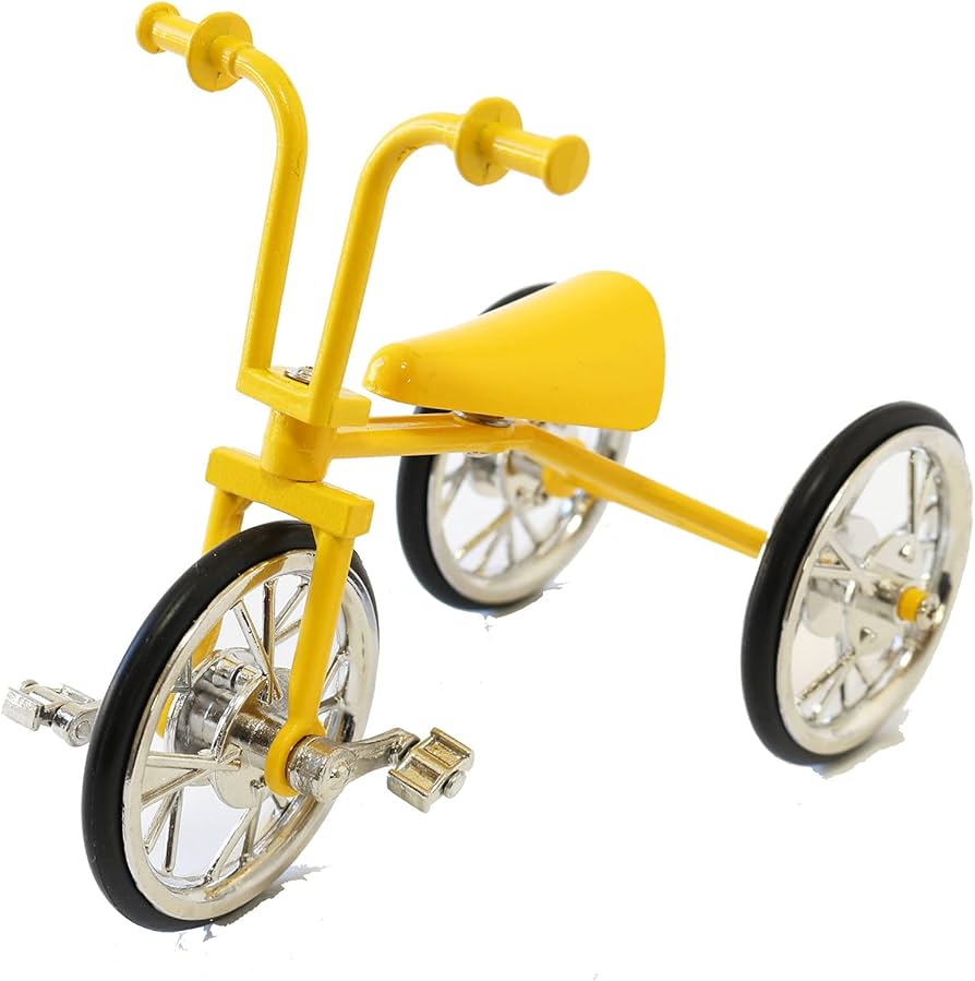 Amazon.co.jp: 三輪車 三輪車モチーフ ミニチュア三輪車 自転車 置物
