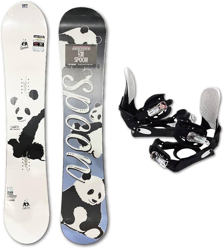 Amazon | スノーボード スノボー 板 SPOON CHARM パンダ 2024 モデル