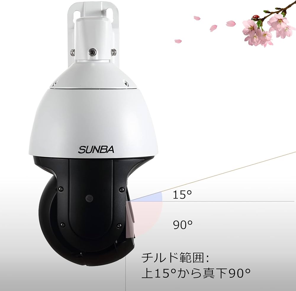 Amazon.co.jp: SUNBA【601-D25X-3MP】 監視カメラ 屋外300万画素 光学