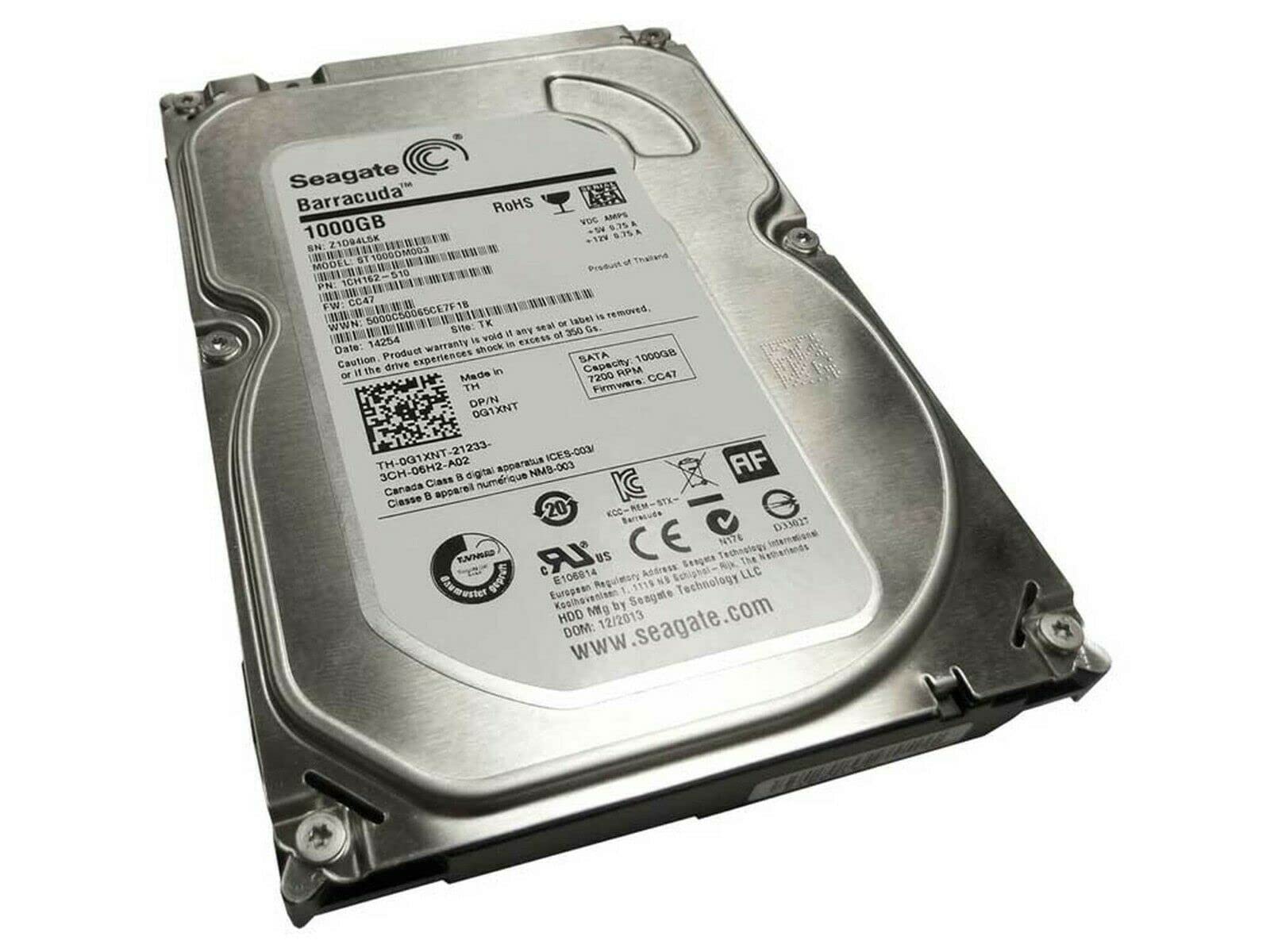 Amazon | 1TB 7200 RPM SATA 3.5