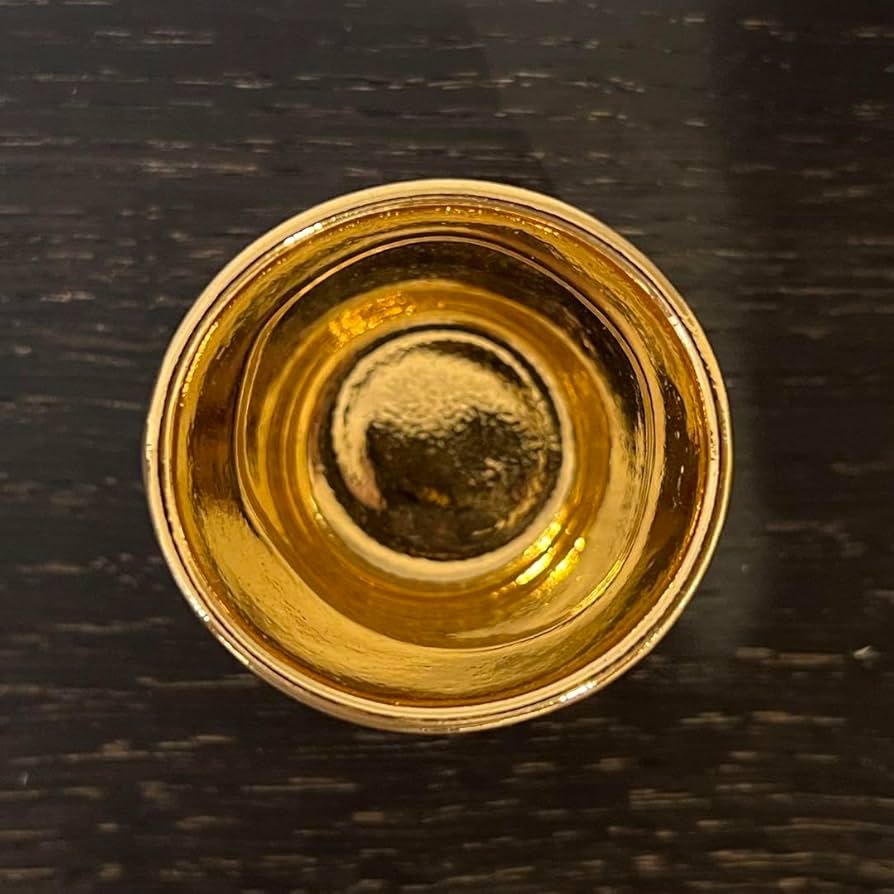 Amazon.co.jp: 桑田卓郎 ぐい呑 金色 ピンク 春色 Sサイズ ホビー