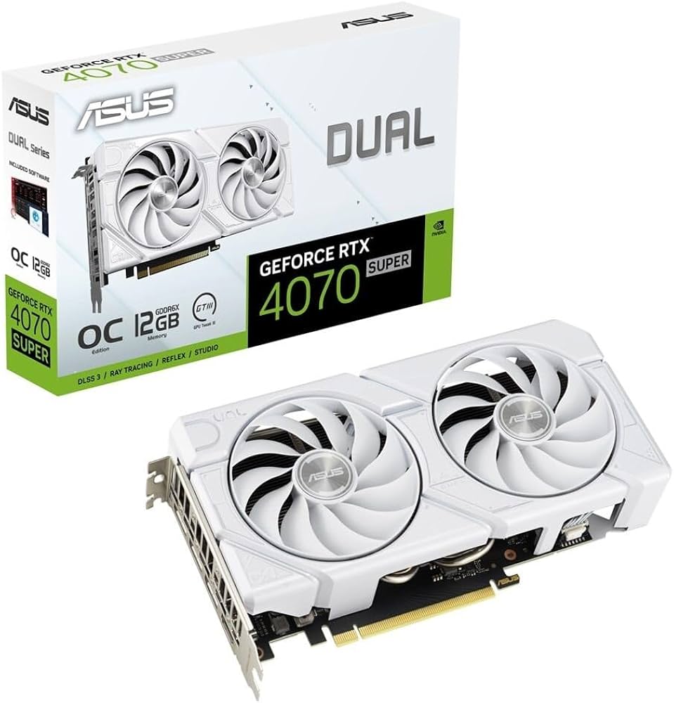 Amazon | ASUS Dual GeForce RTX 4070 SUPER EVO White OC Edition
