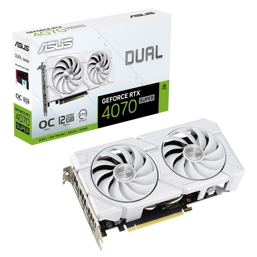 Amazon | ASUS Dual GeForce RTX 4070 SUPER EVO White OC Edition