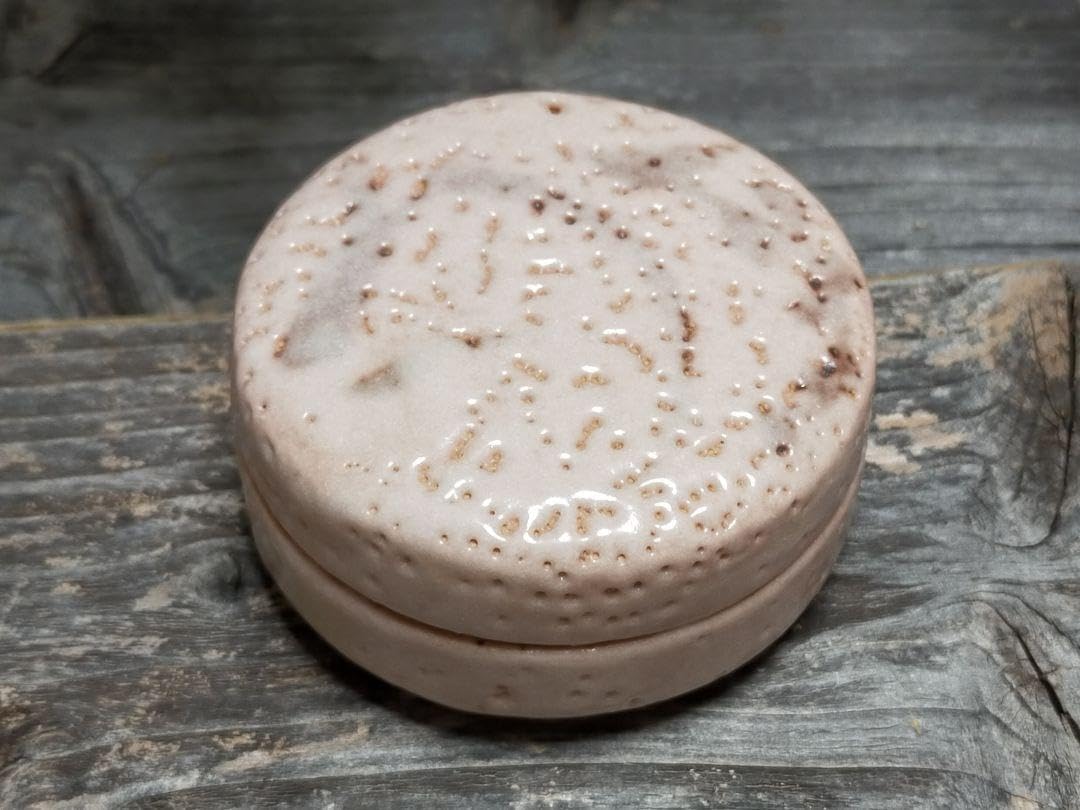 志野香合各務周海共箱付き茶道具骨董古玩中国