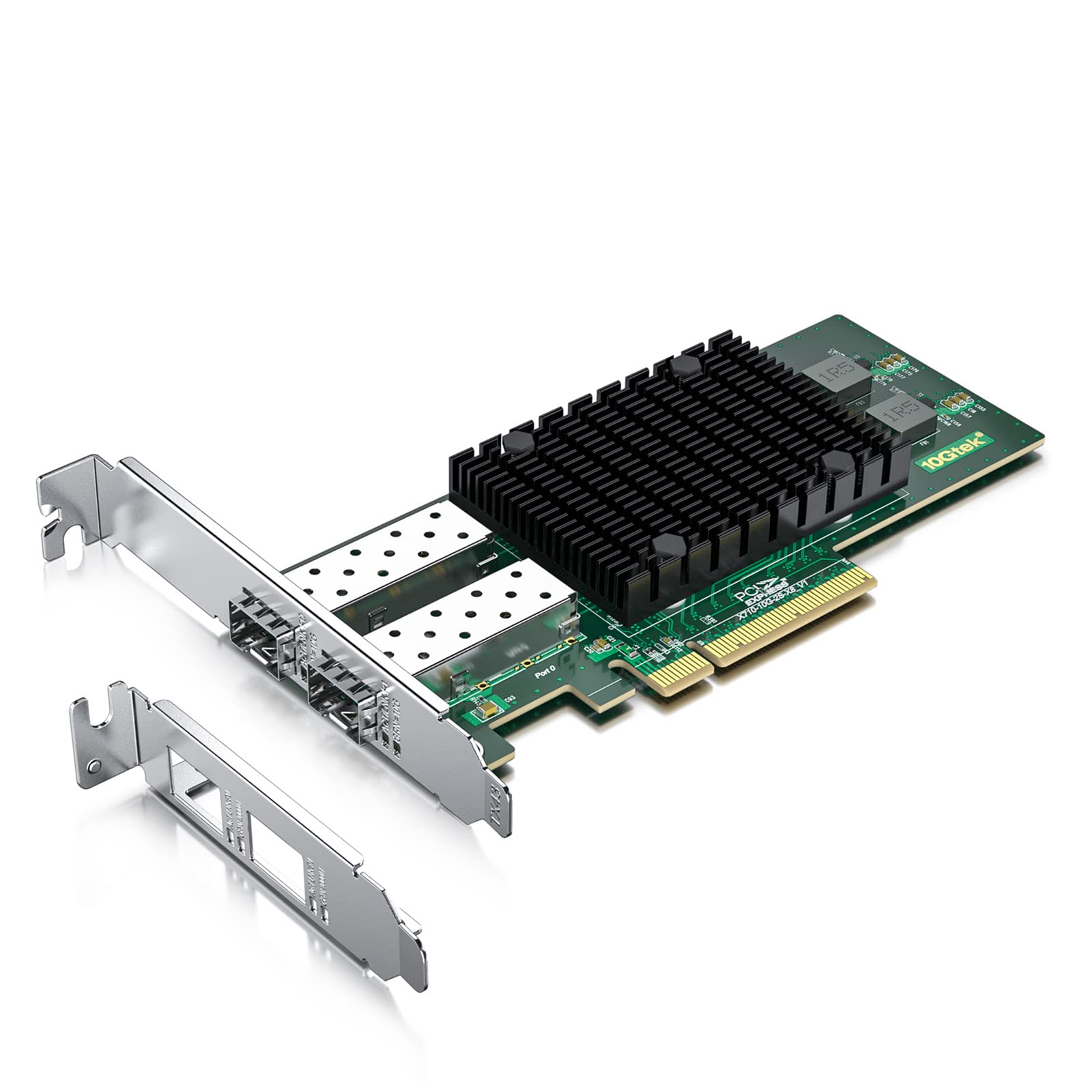 Amazon | 10Gtek 10G PCI-E NIC ネットワークカード, Intel X710-DA2