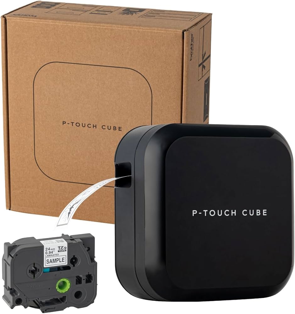 Amazon | ブラザー ラベルライター ピータッチキューブ ブラック PT