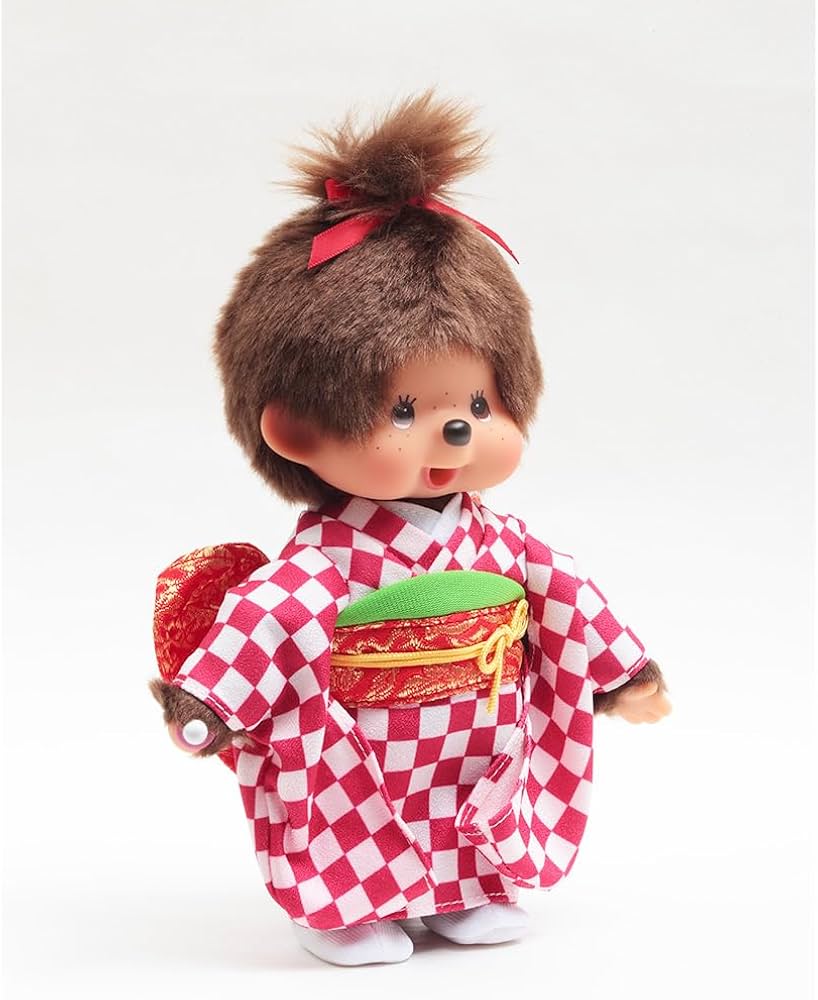 Amazon.co.jp: 久月official オリジナル お着物姿モンチッチ 女の子