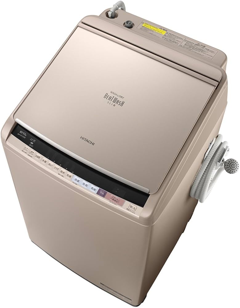 Amazon | 日立 タテ型洗濯乾燥機 ビートウォッシュ 10kg シャンパン BW