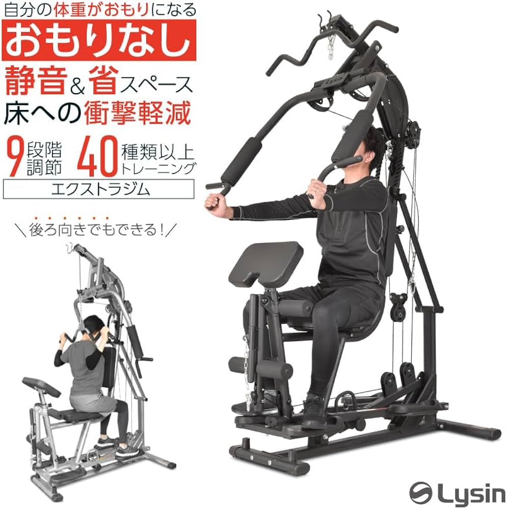 Amazon | ライシン ホームジム 1台多役 静音設計 自重 総合 筋トレ