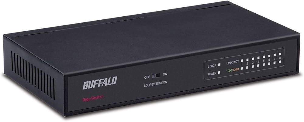 Amazon | BUFFALO Giga対応 スイッチングHub ブラック LSW4-GT-8NS/BK