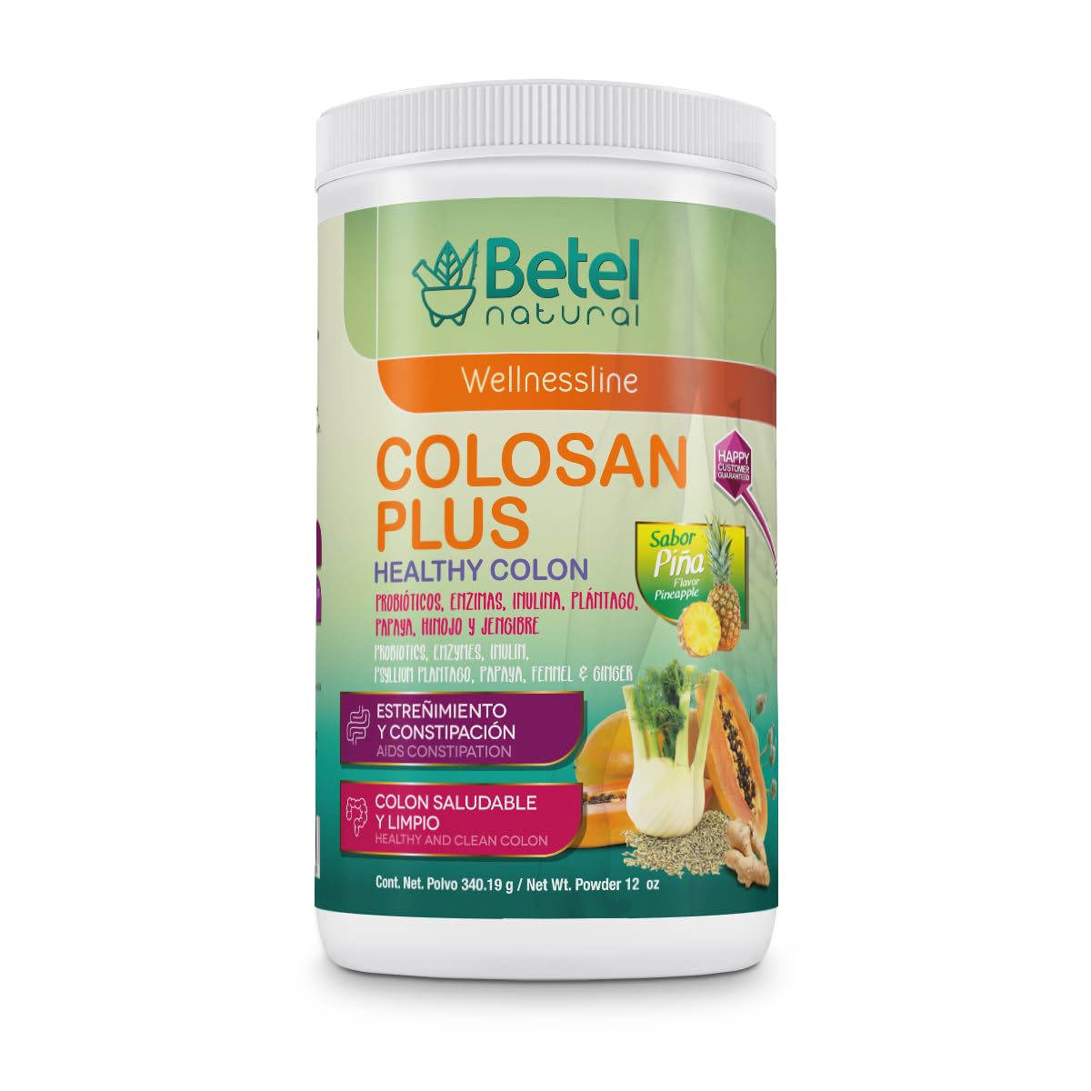 Amazon.com: Betel Natural Colosan Plus Colon Cleanse Pineapple