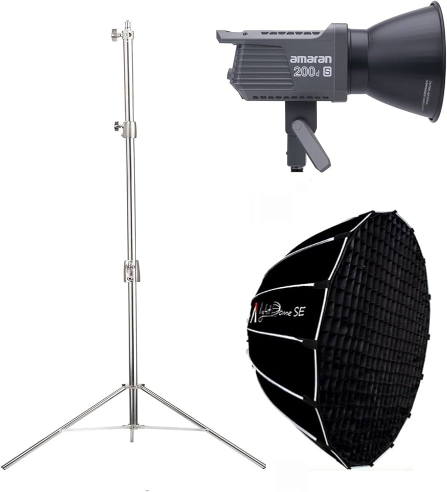 Amazon | Aputure Amaran 200d S + Light Dome SE ソフトボックスと