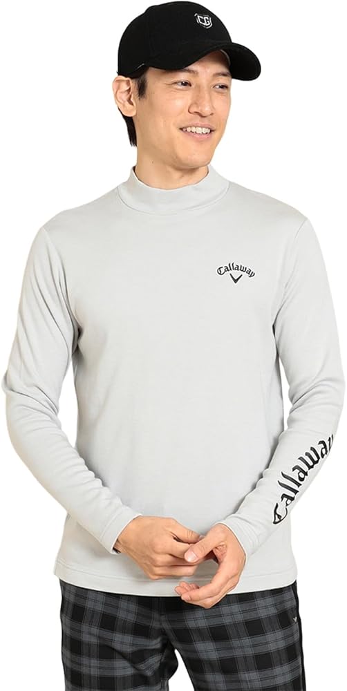 Amazon | [キャロウェイ] メンズ 長袖 モックネックシャツ (ワン