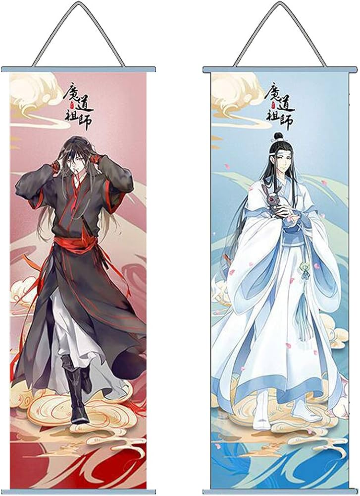 Amazon.co.jp: 2セット 魔道祖師風 ミニタペストリー 可愛い 魔道祖師