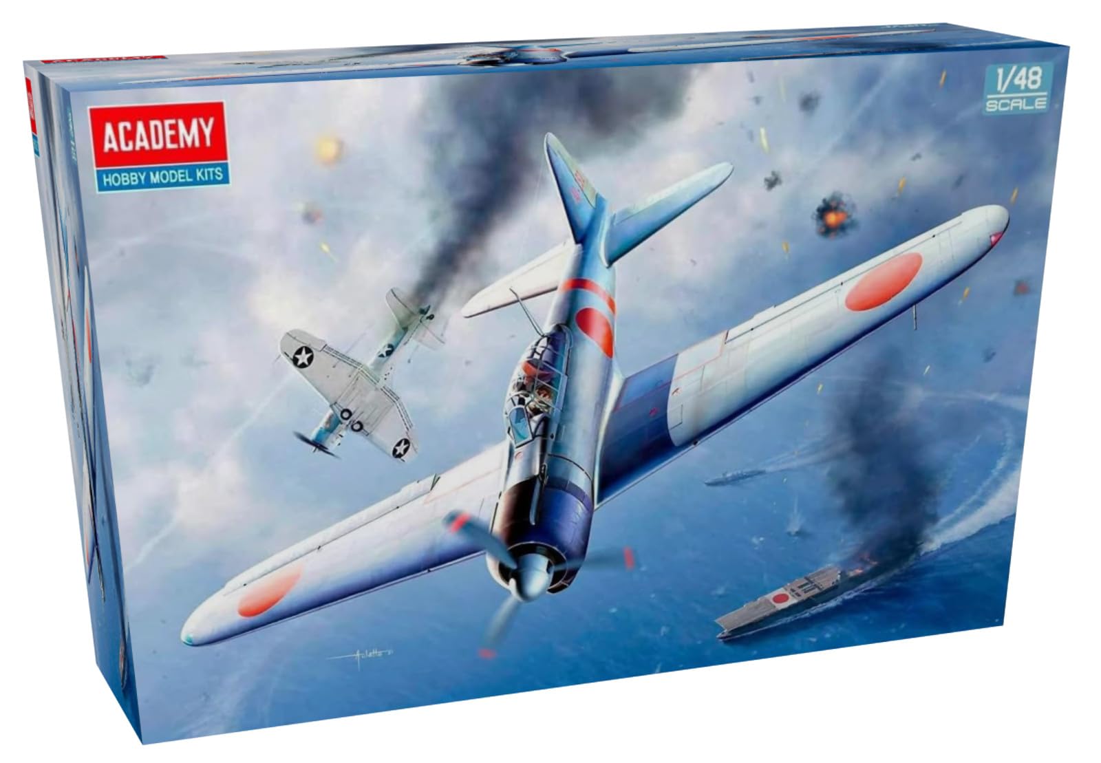 Amazon.com: Academy 12352 1/48 Japanese Navy Zero Ship Fighter