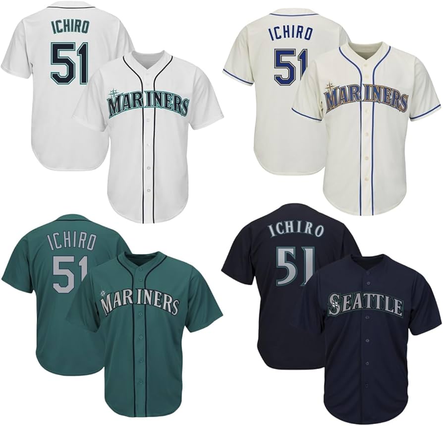 Amazon.co.jp: [OUNIY] 鈴木一郎 ユニフォーム シアトル マリナーズ