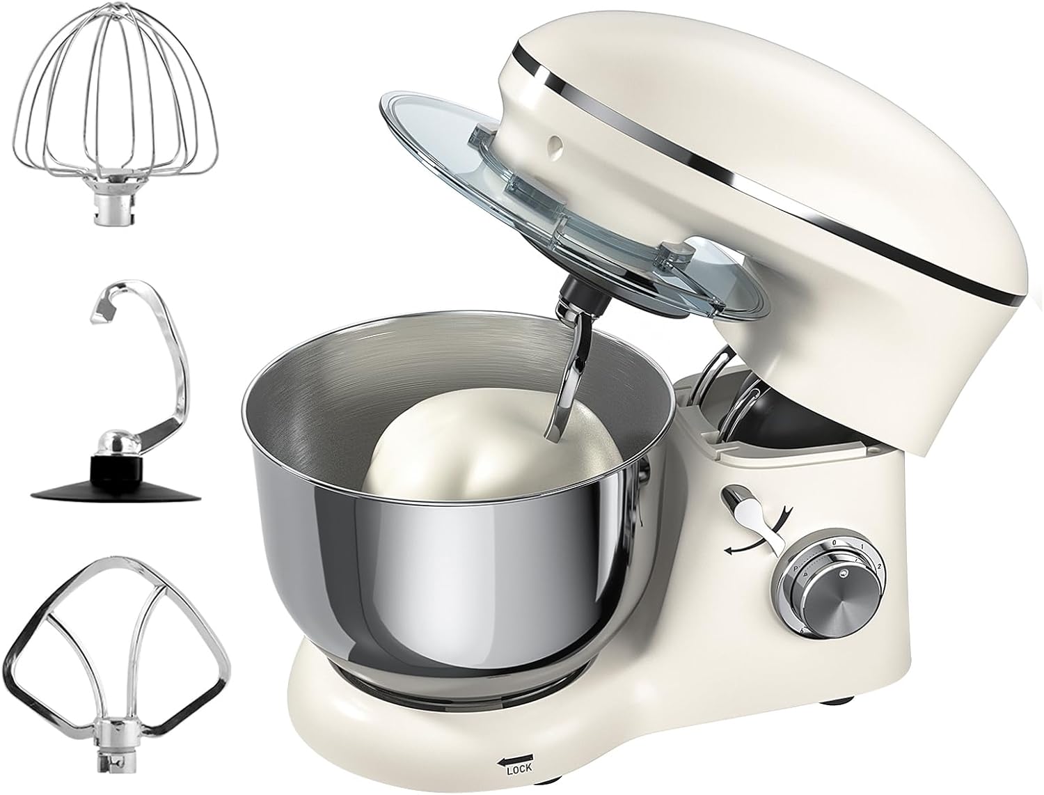 Amazon | EC Hometec スタンドミキサー 5.5L大容量 業務用ミキサー