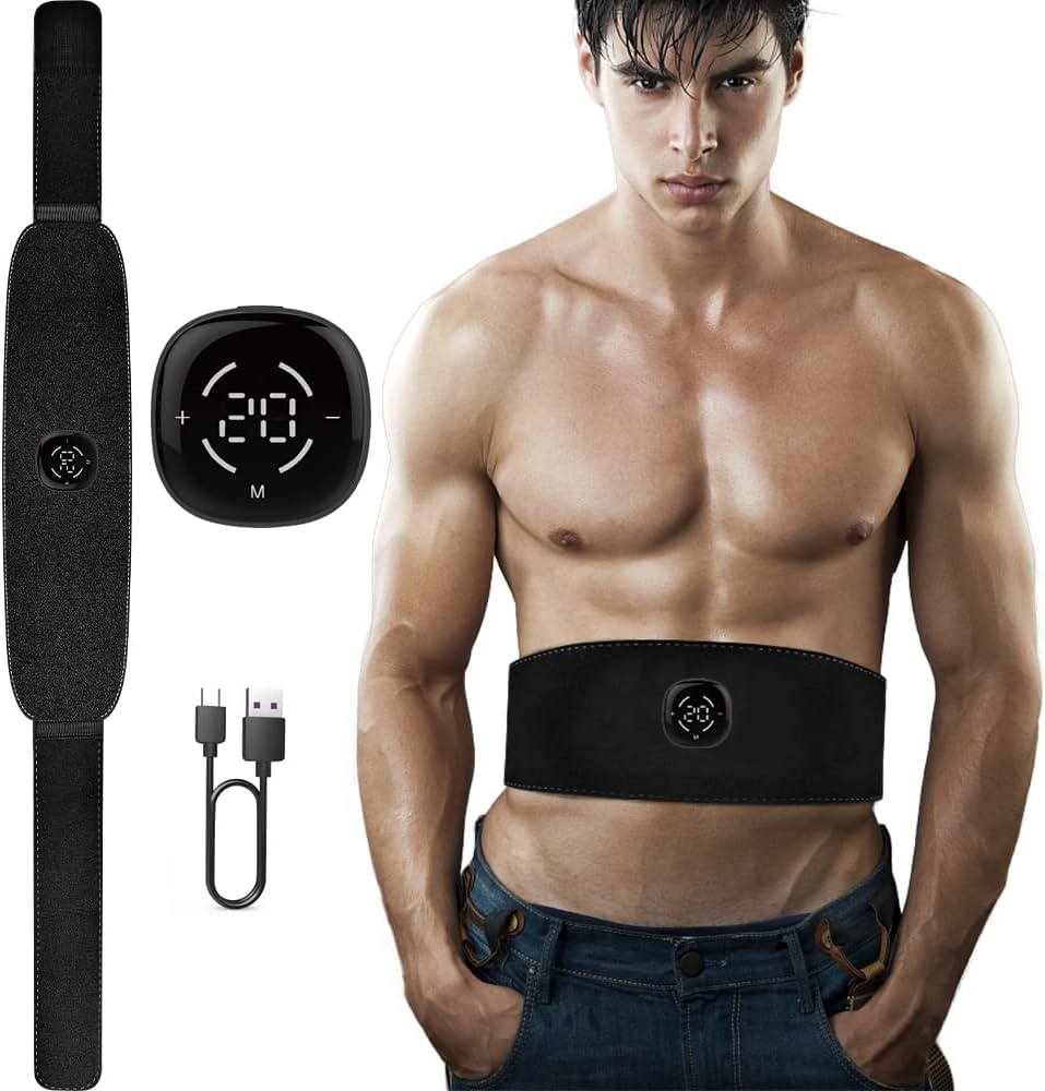 Amazon.co.jp: EMS 腹筋ベルト ジェルシート不要 : スポーツ＆アウトドア
