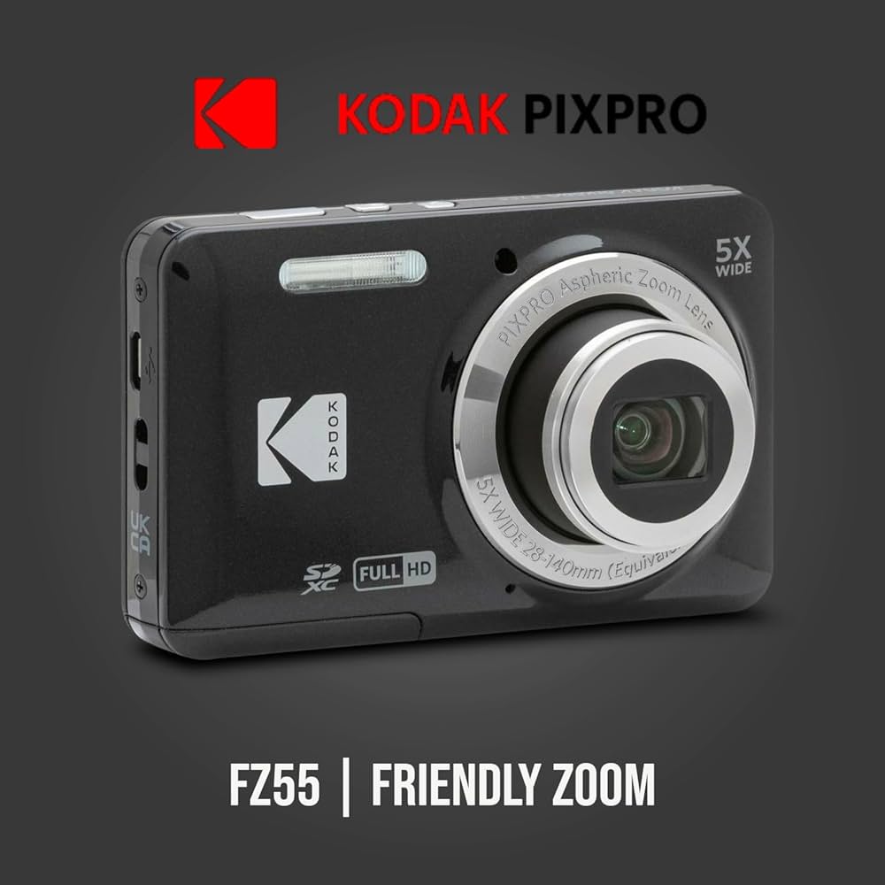 Amazon | Kodak PIXPRO Friendly Zoom FZ55 デジタルカメラ(ブラック