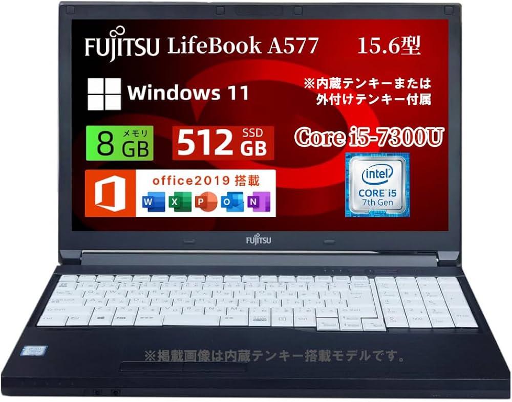 Amazon.co.jp: Fujitsu LifeBook A577 15.6-inch Laptop FHD (1920 x