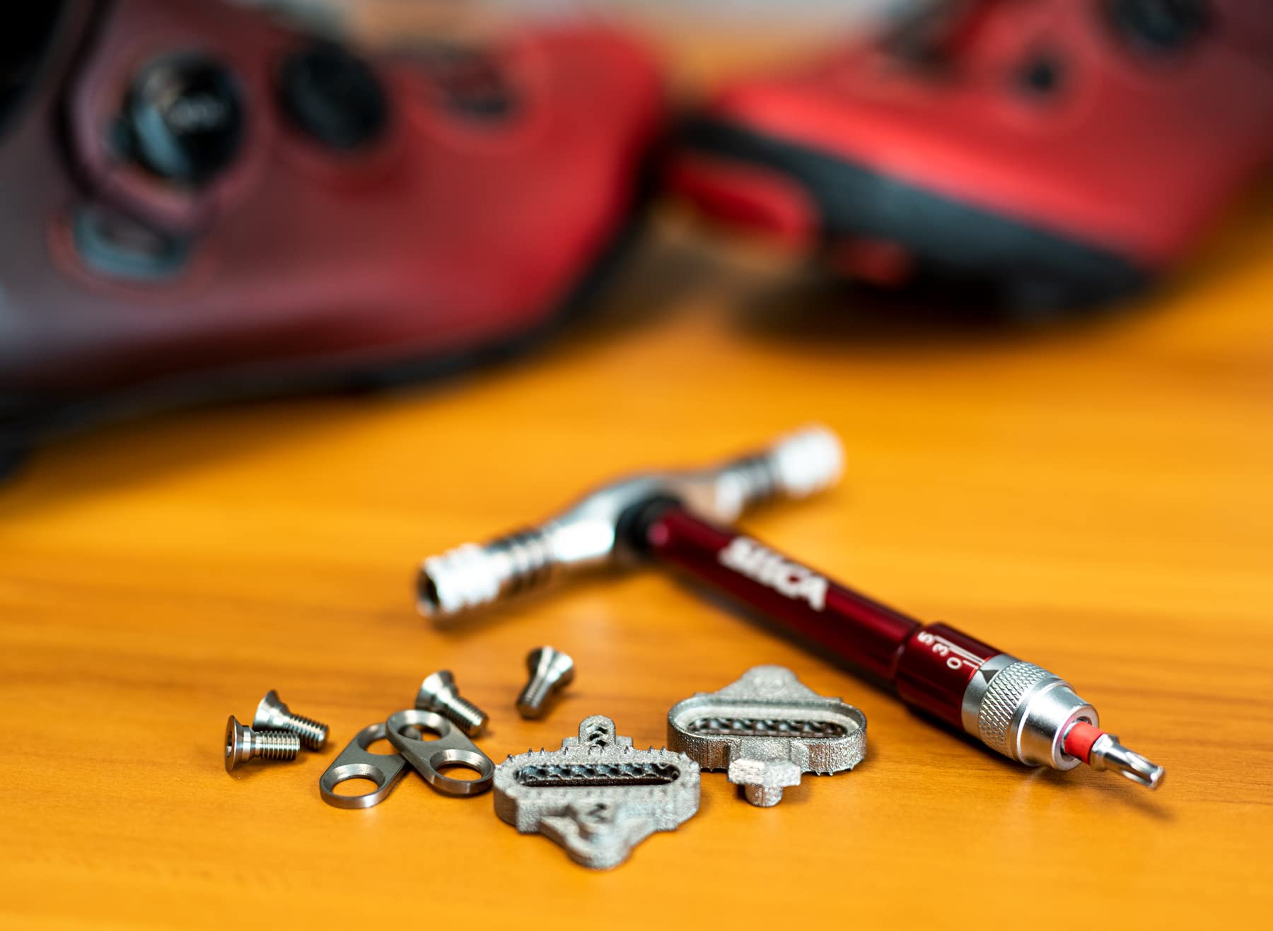 Amazon | SILCA 3DプリントTi クリートキット | シマノSPDペダル | 1